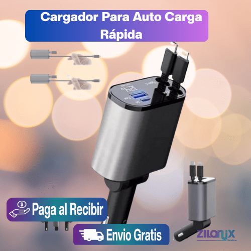 Cargador Retractil |Basta de los Cables Enredados y Baterías Agotadas - ZILONIX COLOMBIA