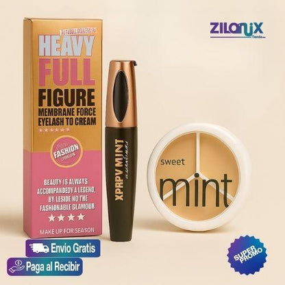 Combo Glam Total|Pestañas de impacto + Piel impecable Lleva la Pestañina 4D y Base de alta cobertura - ZILONIX COLOMBIA
