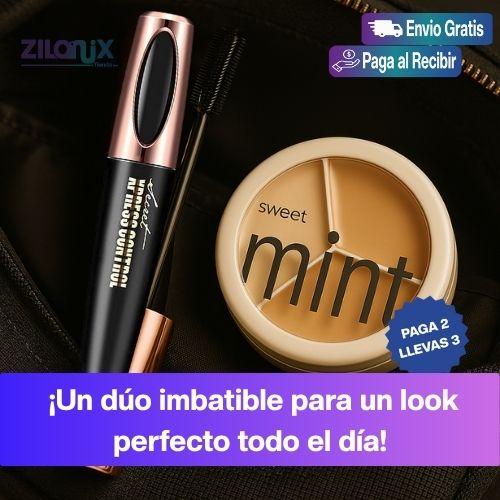 Combo Glam Total|Pestañas de impacto + Piel impecable Lleva la Pestañina 4D y Base de alta cobertura - ZILONIX COLOMBIA