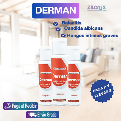 🌿DERMAN🌿🌿 Di Adiós a los Hongos y la Irritación en la Piel - ZILONIX COLOMBIA