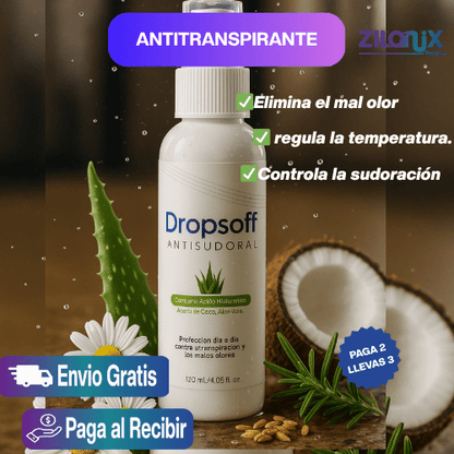 💧💧DROPSOFF💧💧 Di Adiós a la Sudoración Excesiva y Malos Olores - ZILONIX COLOMBIA