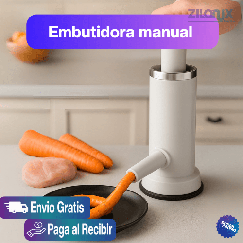EMBUTIDOR MANUAL |Salchichas caseras, sanas y sin complicaciones para toda la familia - ZILONIX COLOMBIA