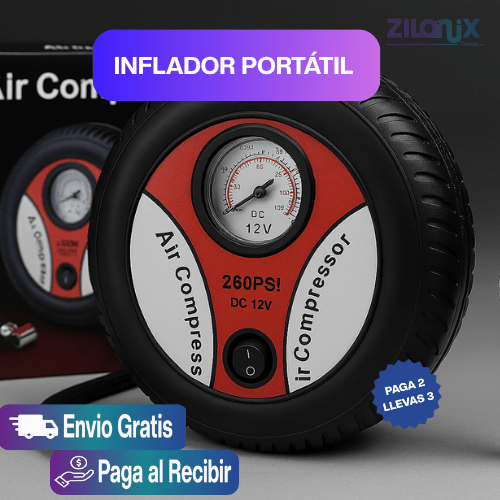 INFLADOR PORTATIL |Independencia en tus manos Compresor portátil - ZILONIX COLOMBIA