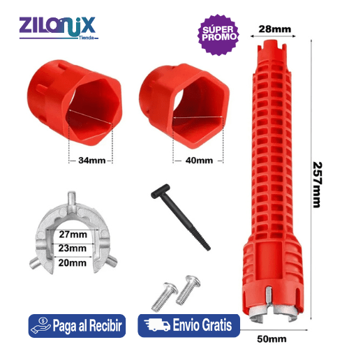 Llave Maestra 360™ | Repara Grifos y Drenajes más Fácil que Nunca - ZILONIX COLOMBIA