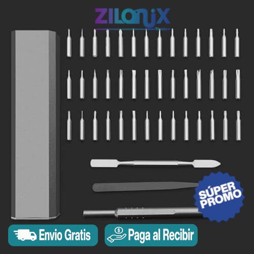 MAGNETIX™ | Kit de Destornilladores de Precisión Imantados - ZILONIX COLOMBIA
