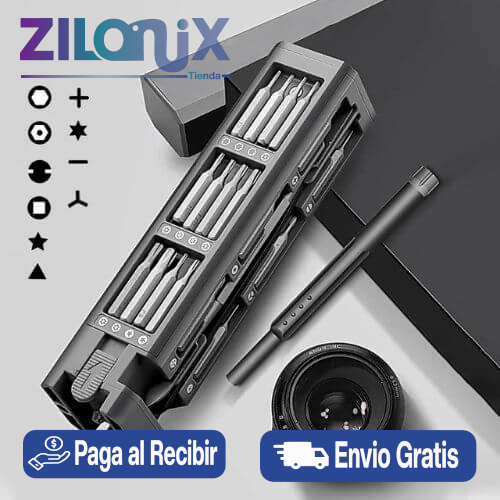 MAGNETIX™ | Kit de Destornilladores de Precisión Imantados - ZILONIX COLOMBIA