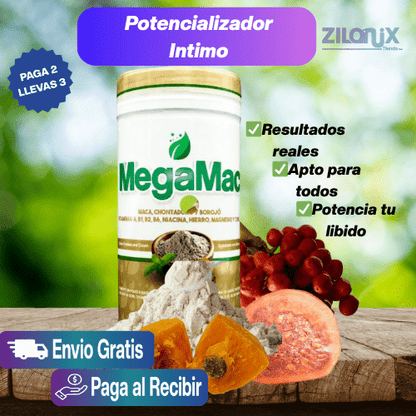 💪MegaMac💪💪 Di Adiós al Cansancio y Recupera Tu Energía Masculina - ZILONIX COLOMBIA