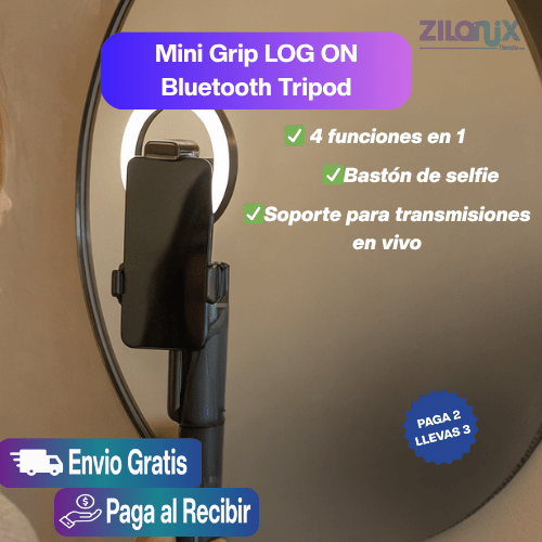 📸 Mini Grip Quadripod 4 en 1 |¡Tu estudio portátil cabe en el bolsillo! - ZILONIX COLOMBIA