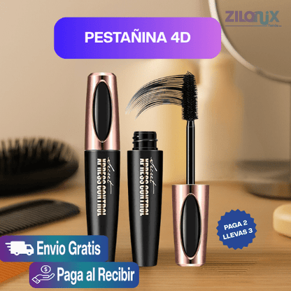 Pestañina 4D ❤DEJA QUE TUS OJOS HABLEN POR TI - 500% mas largas - ZILONIX COLOMBIA