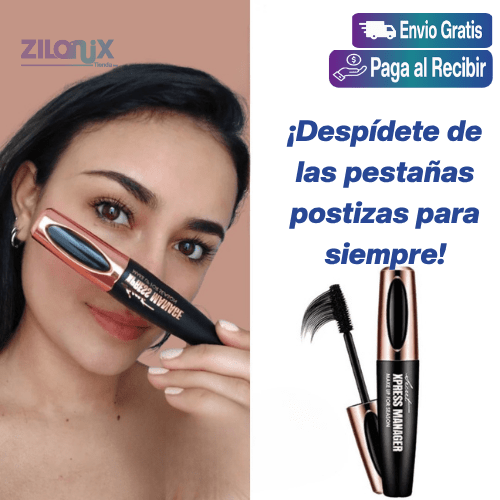 Pestañina 4D ❤DEJA QUE TUS OJOS HABLEN POR TI - 500% mas largas - ZILONIX COLOMBIA