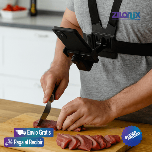 SOPORTE CELULAR TIPO ARNES |📱Captura Tu Punto de Vista con Libertad Total. ¡Haz que Cada Momento Cuente!🎬 - ZILONIX COLOMBIA